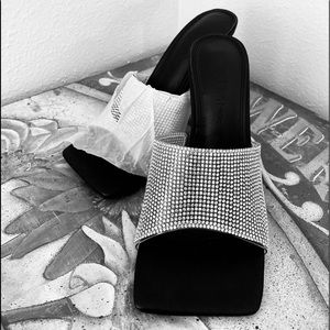 Black High Heel Sandal